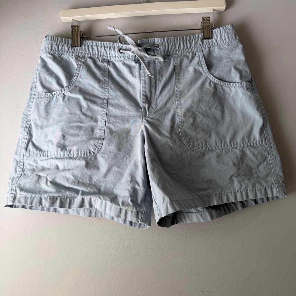 Old Navy Shorts Womens 10 Blue Vintage 2004 Cotton Canvas Drawstring Utility